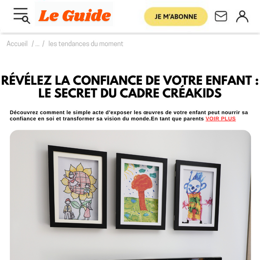 Révélez la Confiance en Soi de Votre Enfant : Le Secret du Cadre CréaKids